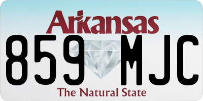 AR license plate 859MJC