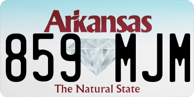 AR license plate 859MJM