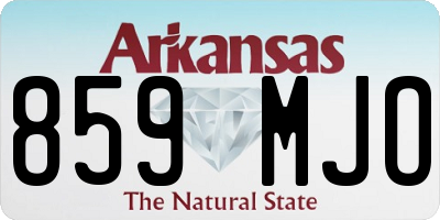 AR license plate 859MJO