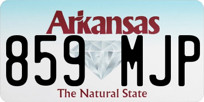 AR license plate 859MJP
