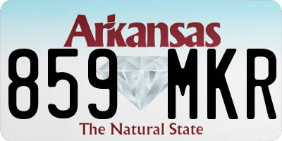 AR license plate 859MKR