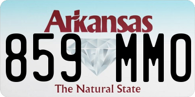 AR license plate 859MMO