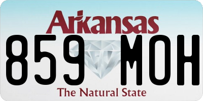 AR license plate 859MOH