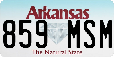AR license plate 859MSM