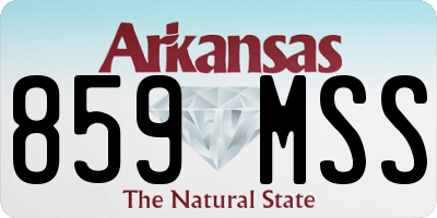 AR license plate 859MSS