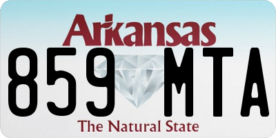 AR license plate 859MTA