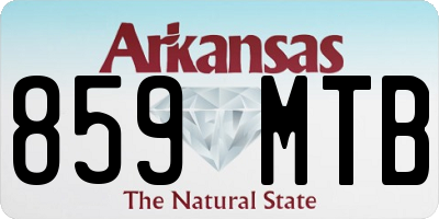 AR license plate 859MTB