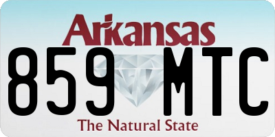 AR license plate 859MTC
