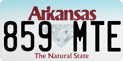AR license plate 859MTE