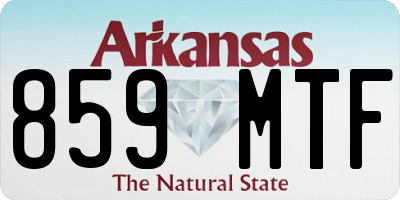 AR license plate 859MTF
