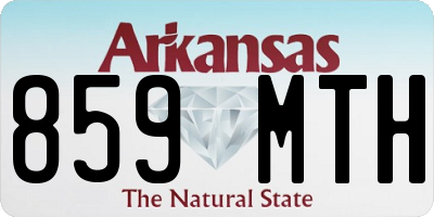 AR license plate 859MTH