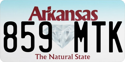 AR license plate 859MTK
