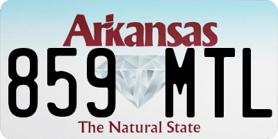 AR license plate 859MTL