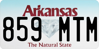 AR license plate 859MTM