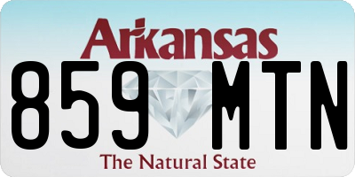 AR license plate 859MTN
