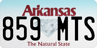 AR license plate 859MTS