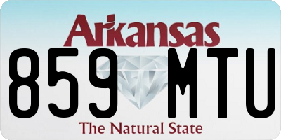 AR license plate 859MTU