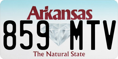 AR license plate 859MTV