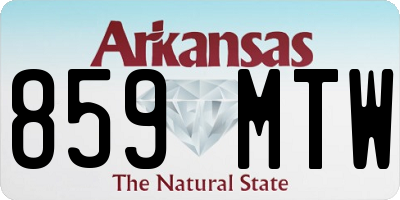 AR license plate 859MTW
