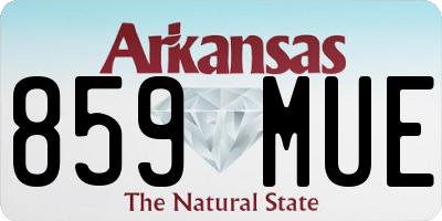 AR license plate 859MUE