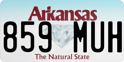 AR license plate 859MUH