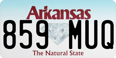 AR license plate 859MUQ