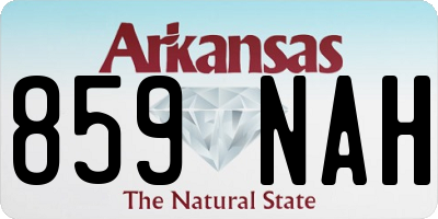 AR license plate 859NAH