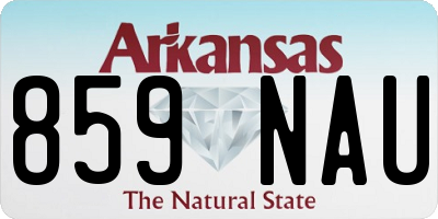 AR license plate 859NAU