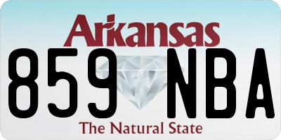 AR license plate 859NBA