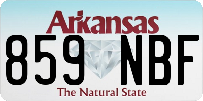 AR license plate 859NBF
