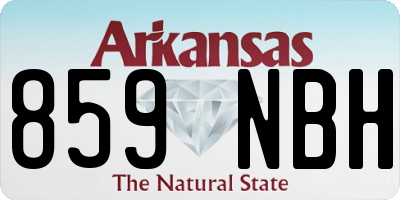 AR license plate 859NBH