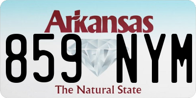 AR license plate 859NYM