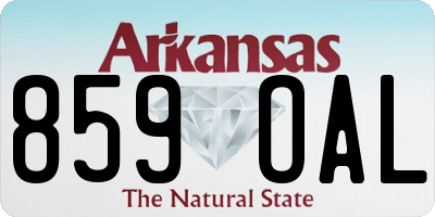 AR license plate 859OAL