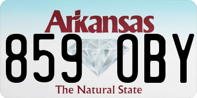 AR license plate 859OBY