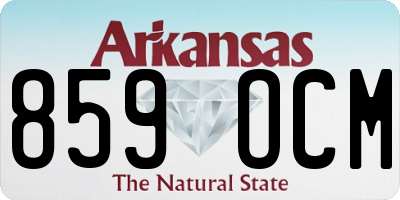 AR license plate 859OCM
