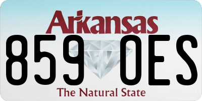 AR license plate 859OES