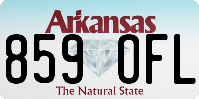 AR license plate 859OFL