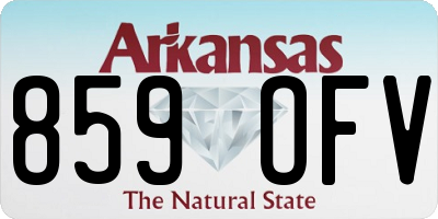 AR license plate 859OFV