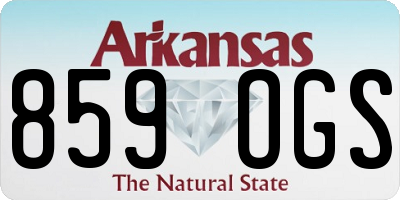 AR license plate 859OGS