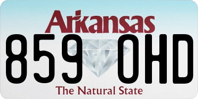 AR license plate 859OHD