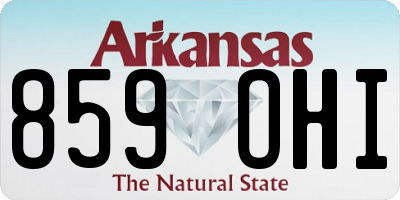 AR license plate 859OHI