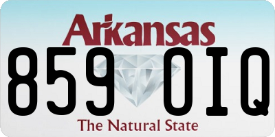AR license plate 859OIQ
