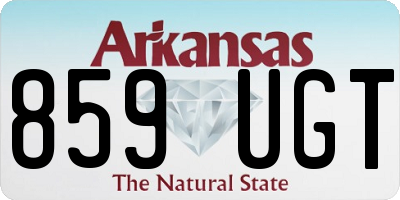 AR license plate 859UGT