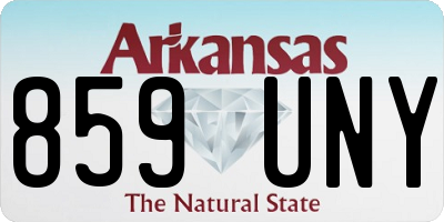 AR license plate 859UNY