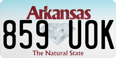 AR license plate 859UOK
