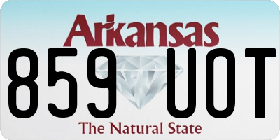 AR license plate 859UOT