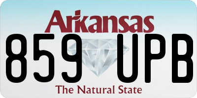 AR license plate 859UPB