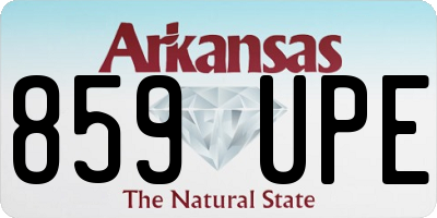 AR license plate 859UPE