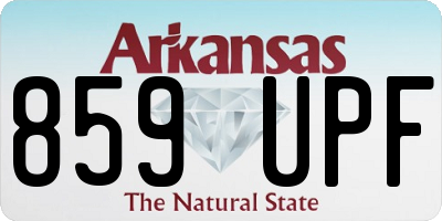 AR license plate 859UPF