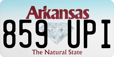 AR license plate 859UPI